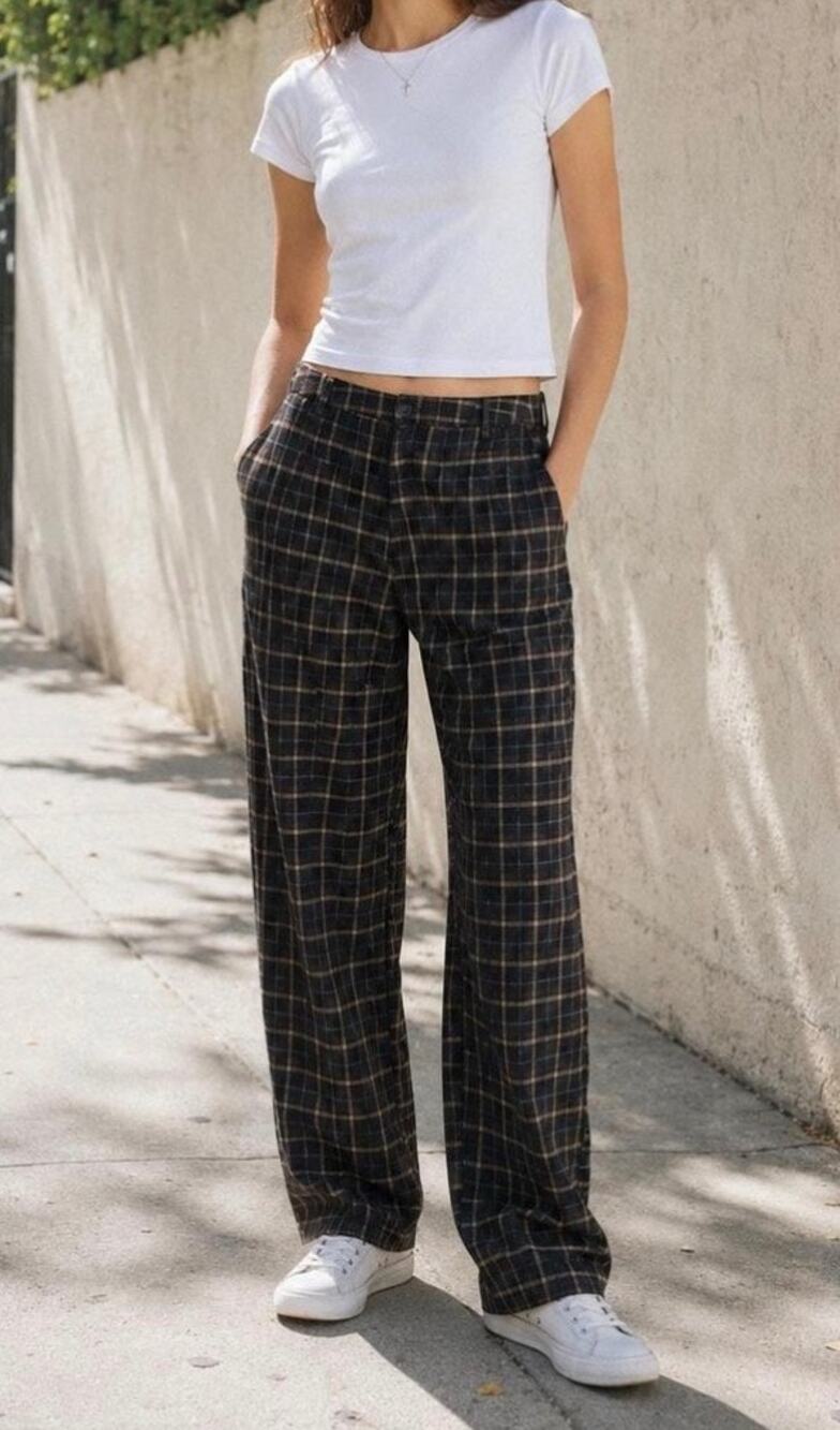 Brandy Melville Amelia Plaid Pants